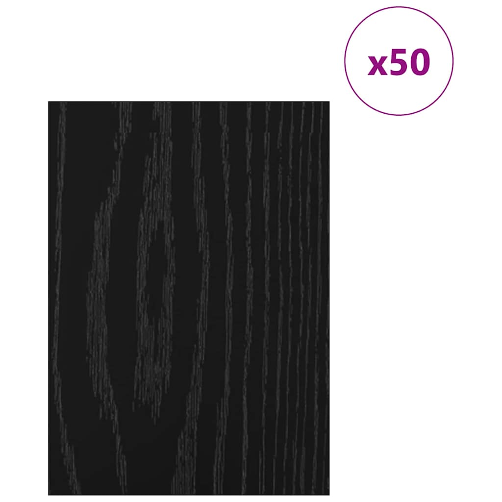 Vidaxx panneaux décoratifs 50 pcs chêne noir 15 x 21 x 0,27 cm bois d'ingénierie
