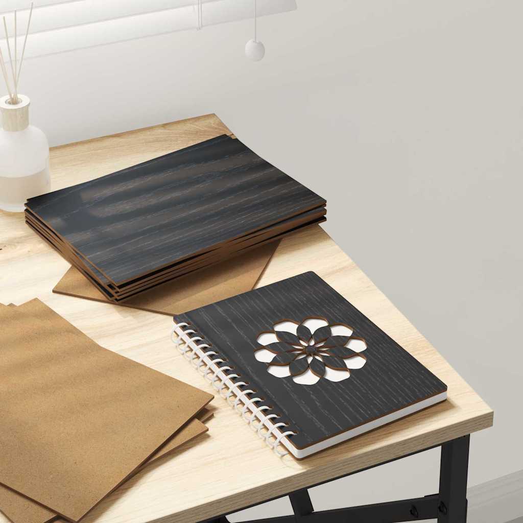 Vidaxx panneaux décoratifs 150 pcs chêne noir 15 x 21 x 0,27 cm bois d'ingénierie