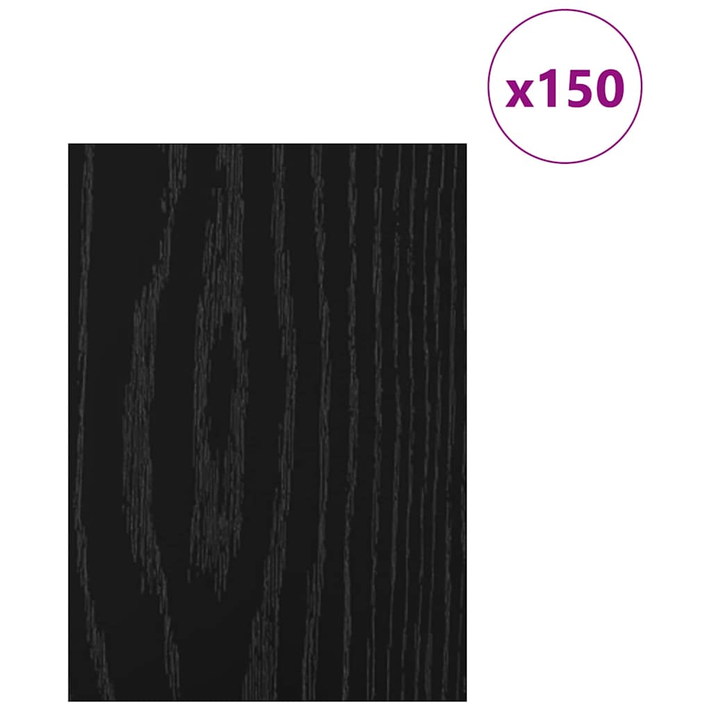 Vidaxx panneaux décoratifs 150 pcs chêne noir 15 x 21 x 0,27 cm bois d'ingénierie