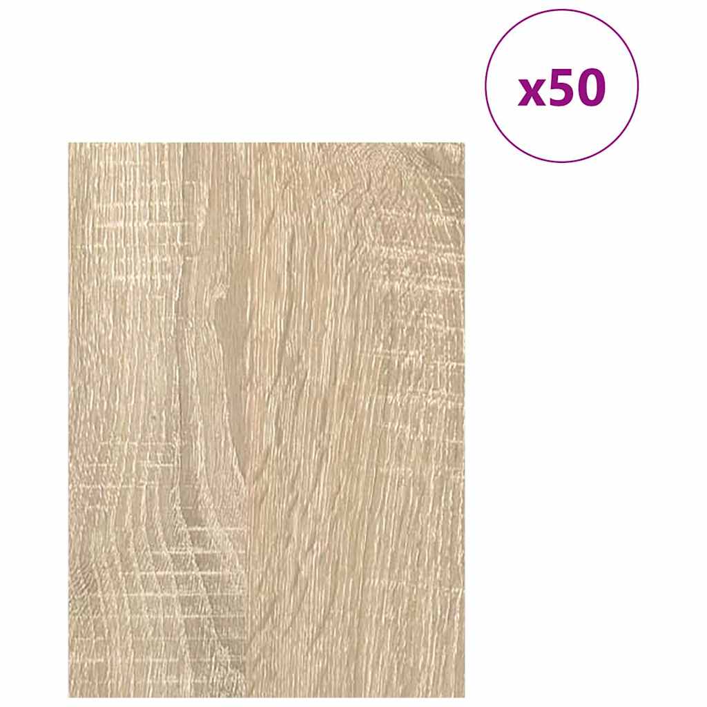 Vidaxx panneaux décoratifs 50 pcs chêne sonoma 15 x 21 x 0,27 cm bois d'ingénierie