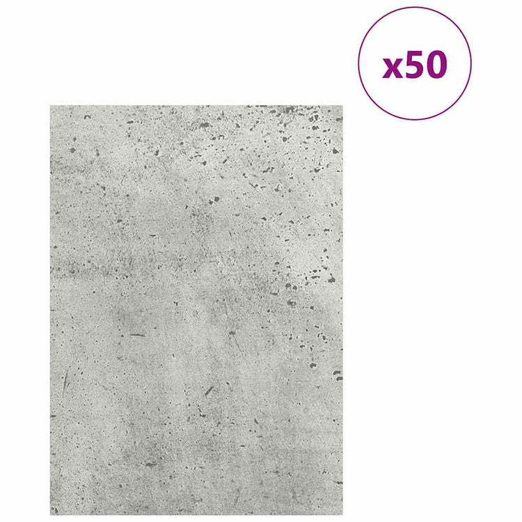 Vidaxx panneaux décoratifs 50 pcs gris béton 15 x 21 x 0,27 cm bois d'ingénierie