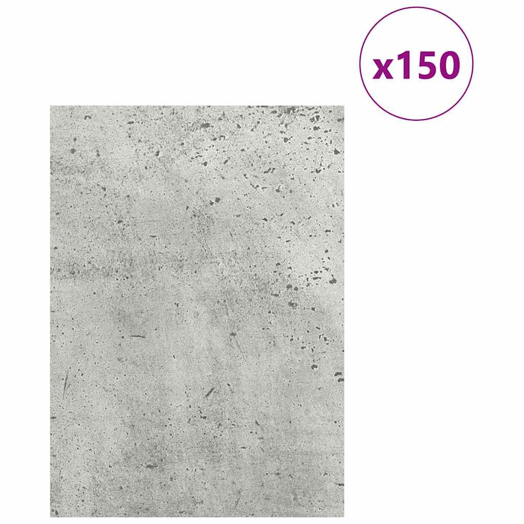 Vidaxx panneaux décoratifs 150 pcs gris béton 15 x 21 x 0,27 cm bois d'ingénierie