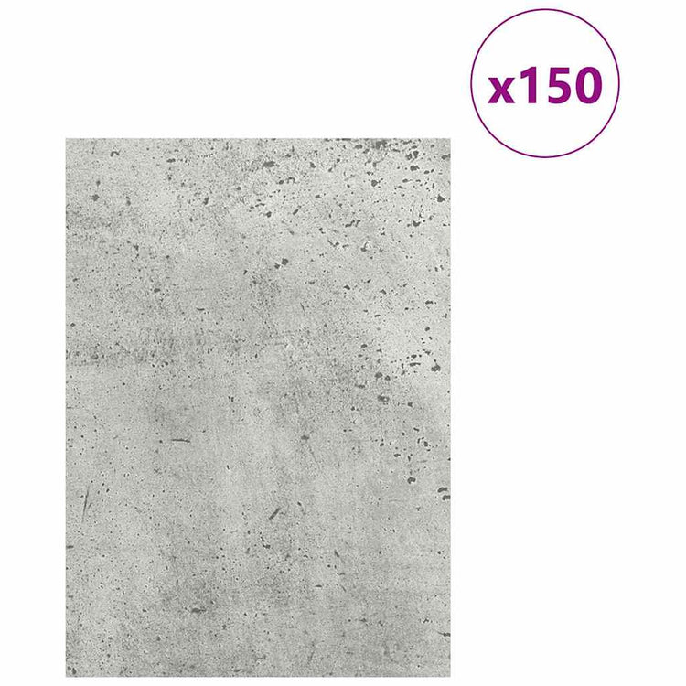 Vidaxx panneaux décoratifs 150 pcs gris béton 15 x 21 x 0,27 cm bois d'ingénierie
