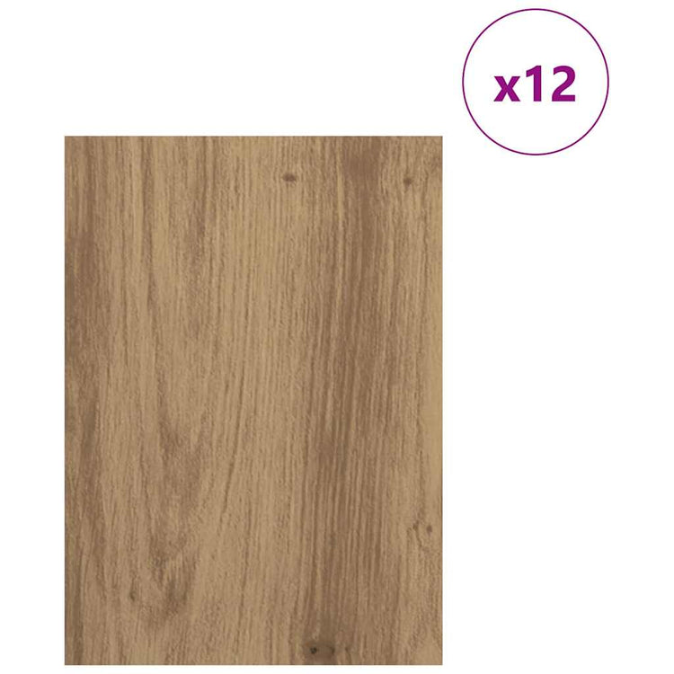 Vidaxx panneaux décoratifs 12 pcs chêne artisanal 15 x 21 x 0,27 cm