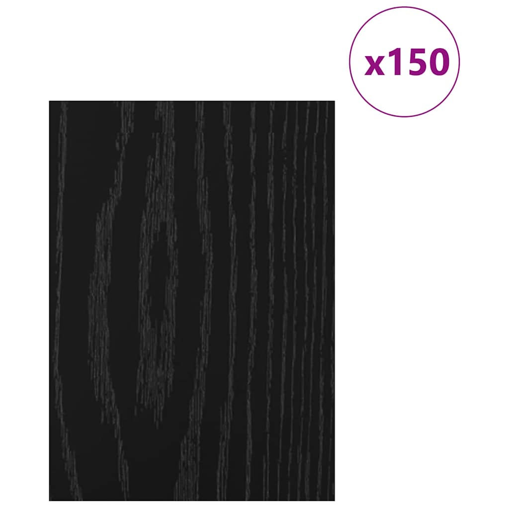 Vidaxx panneaux décoratifs 150 pcs chêne noir 21 x 30 x 0,27 cm bois d'ingénierie