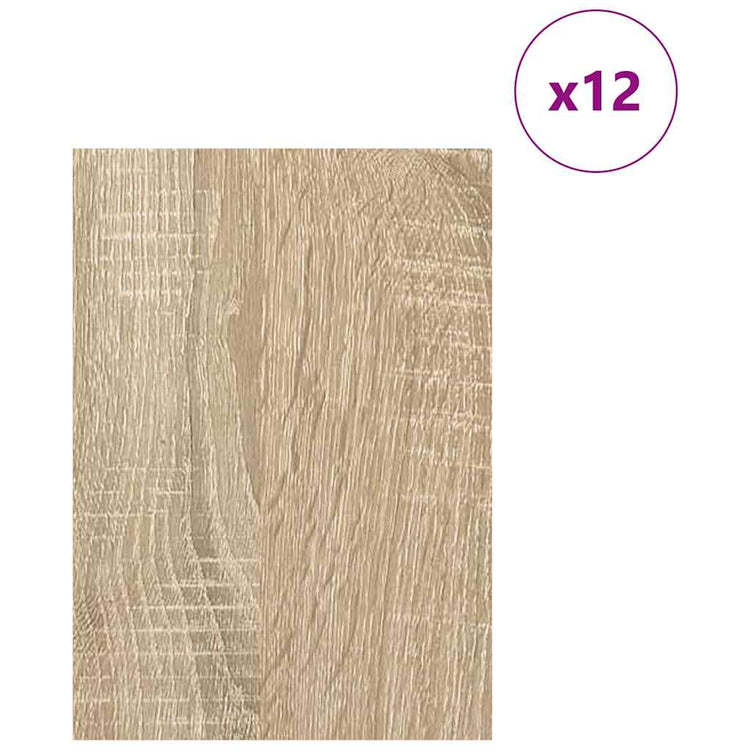 Vidaxx panneaux décoratifs 12 pcs chêne sonoma 21 x 30 x 0,27 cm bois d'ingénierie