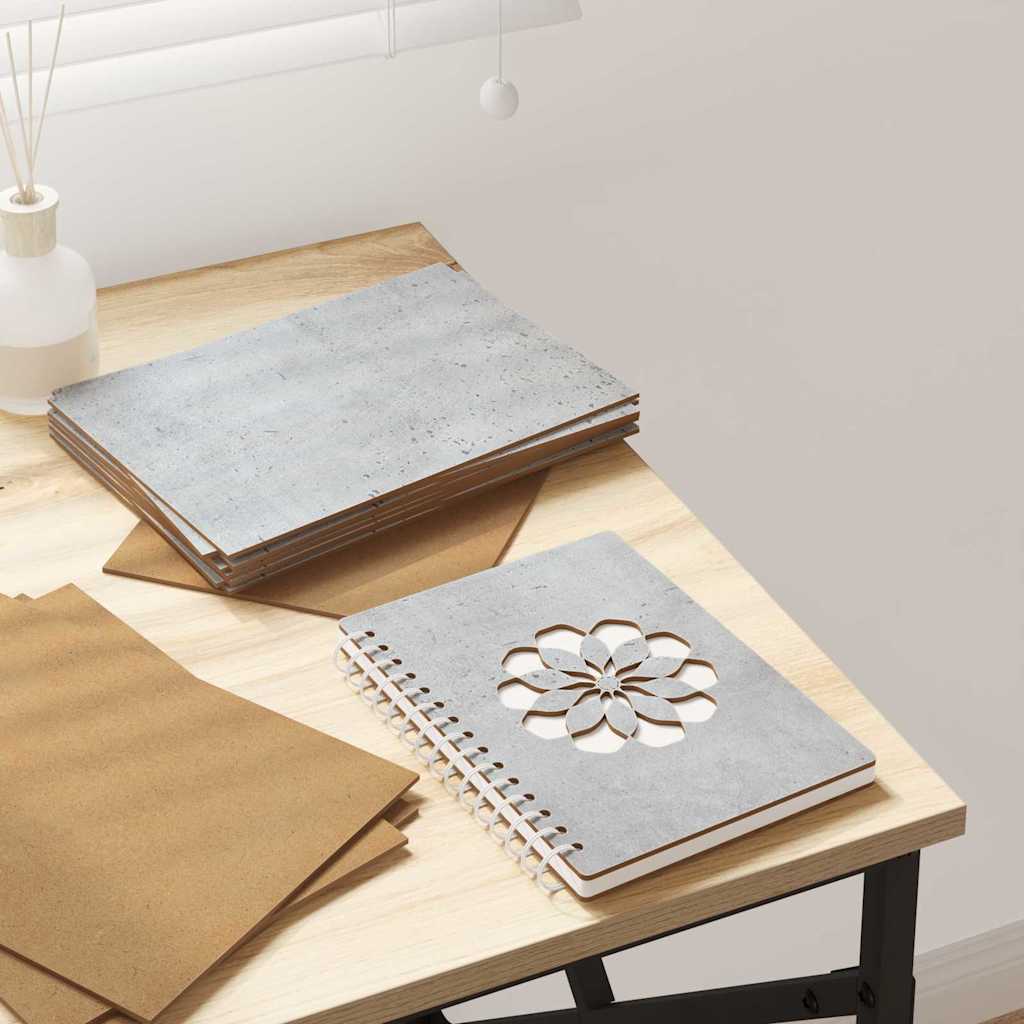 Vidaxx panneaux décoratifs 12 pcs gris béton 21 x 30 x 0,27 cm bois d'ingénierie