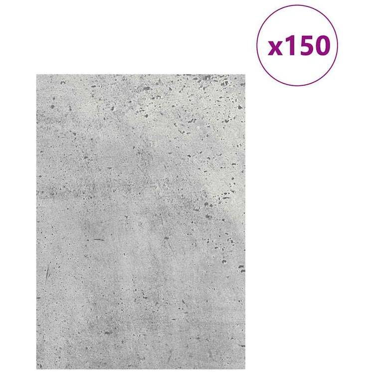 Vidaxx panneaux décoratifs 150 pcs gris béton 21 x 30 x 0,27 cm bois d'ingénierie