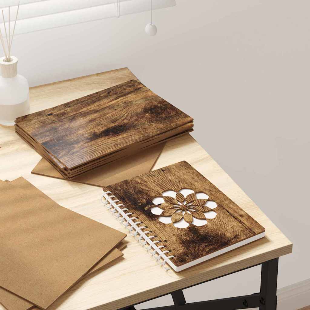 Panneaux décoratifs Vidaxx 50 pcs chêne fumé 21 x 30 x 0,27 cm