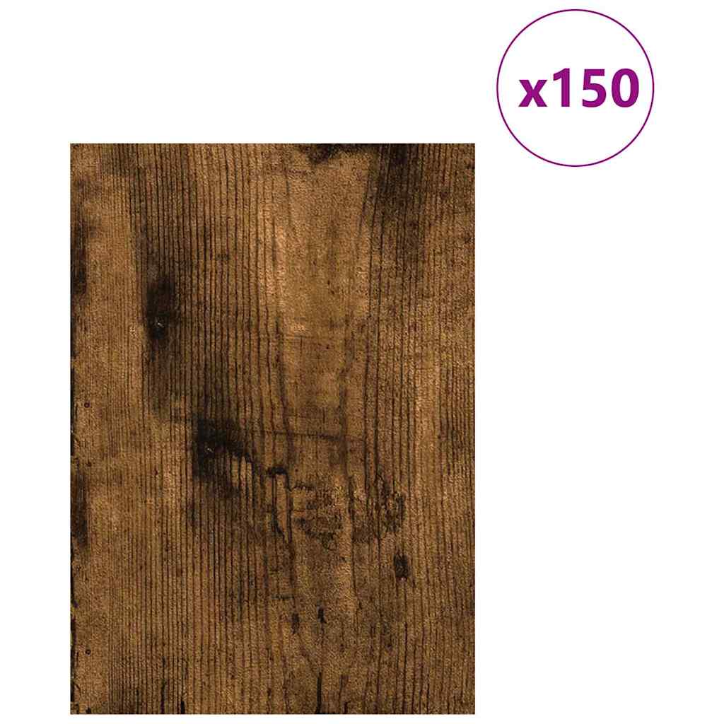 Panneaux décoratifs Vidaxx 150 pcs chêne fumé 21 x 30 x 0,27 cm