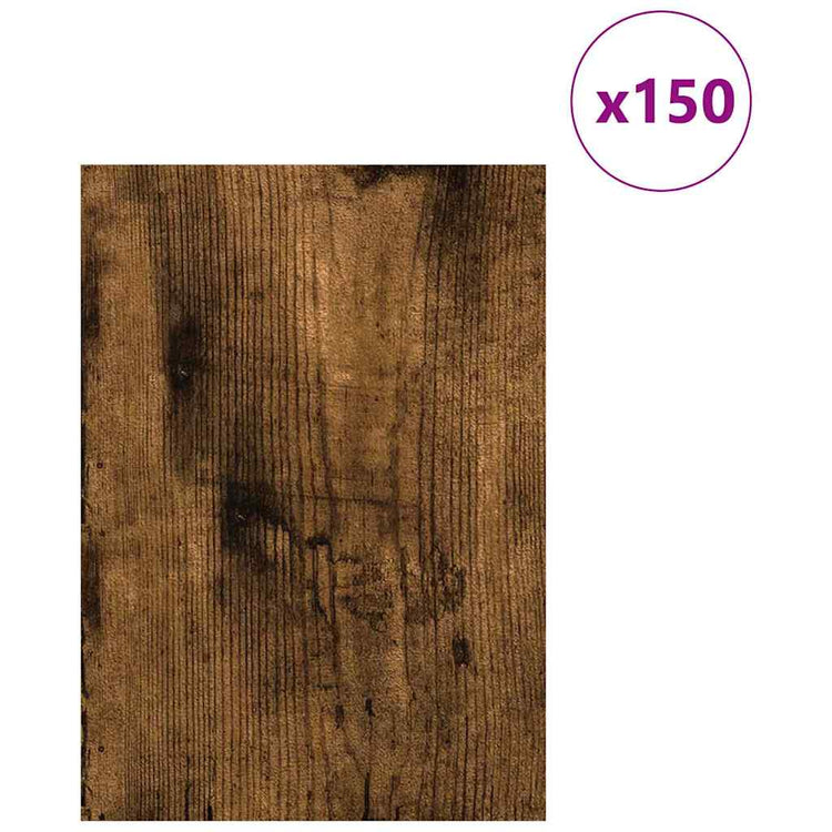 Panneaux décoratifs Vidaxx 150 pcs chêne fumé 21 x 30 x 0,27 cm