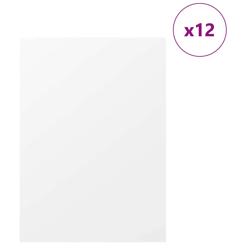 Vidaxx panneaux décoratifs 12 pcs blanc 30 x 42 x 0,27 cm bois d'ingénierie