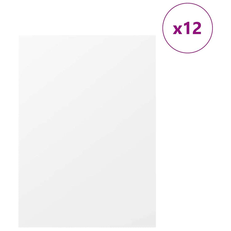Vidaxx panneaux décoratifs 12 pcs blanc 30 x 42 x 0,27 cm bois d'ingénierie