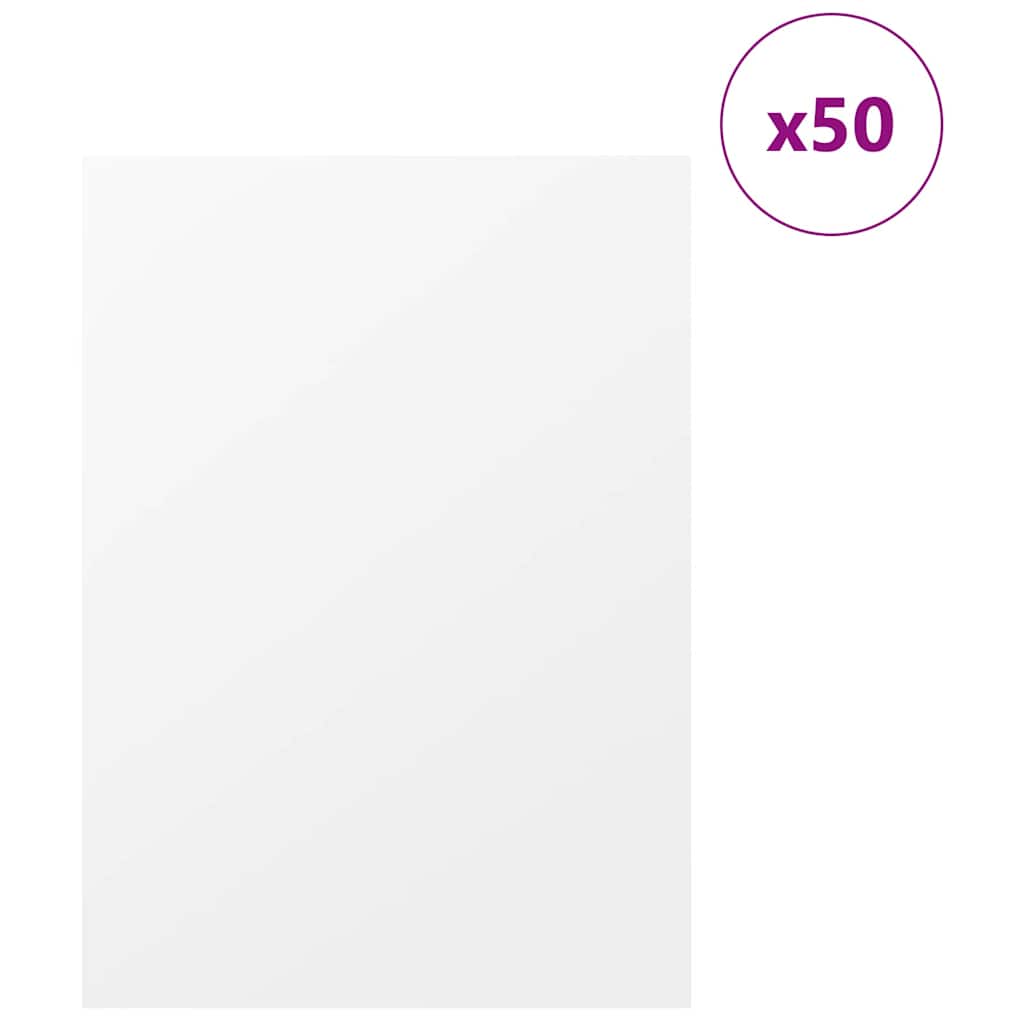 Vidaxx panneaux décoratifs 50 pcs blanc 30 x 42 x 0,27 cm bois d'ingénierie