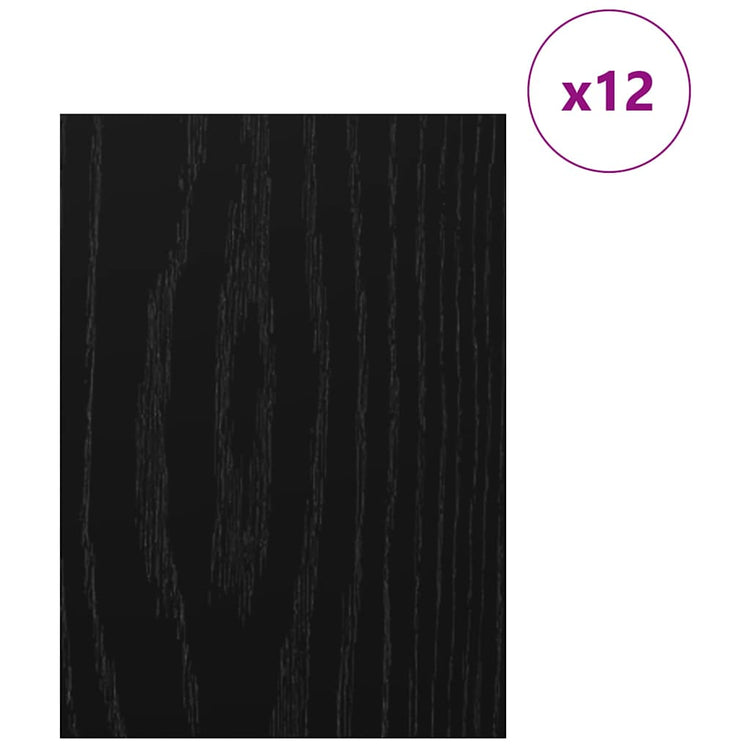 Vidaxx panneaux décoratifs 12 pcs chêne noir 30 x 42 x 0,27 cm bois d'ingénierie