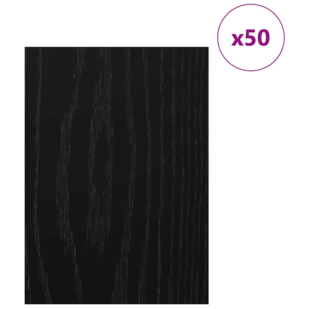Vidaxx panneaux décoratifs 50 pcs chêne noir 30 x 42 x 0,27 cm bois d'ingénierie