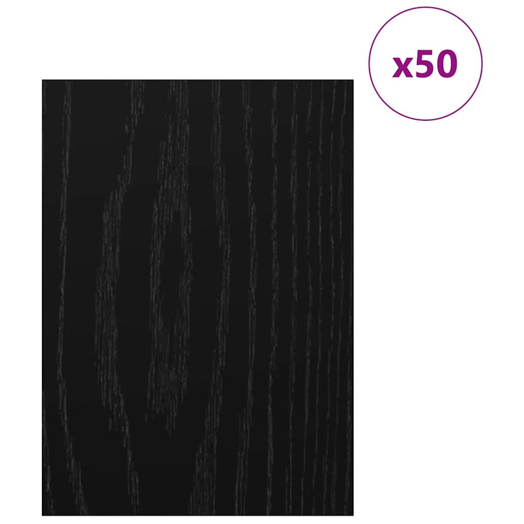 Vidaxx panneaux décoratifs 50 pcs chêne noir 30 x 42 x 0,27 cm bois d'ingénierie