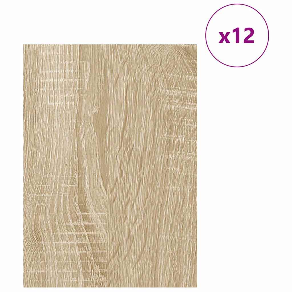 Vidaxx panneaux décoratifs 12 pcs chêne sonoma 30 x 42 x 0,27 cm bois d'ingénierie