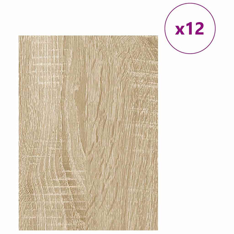 Vidaxx panneaux décoratifs 12 pcs chêne sonoma 30 x 42 x 0,27 cm bois d'ingénierie