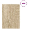 Vidaxx panneaux décoratifs 50 pcs chêne sonoma 30 x 42 x 0,27 cm bois d'ingénierie