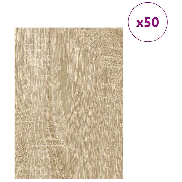 Vidaxx panneaux décoratifs 50 pcs chêne sonoma 30 x 42 x 0,27 cm bois d'ingénierie