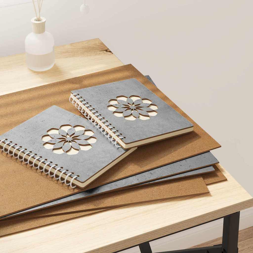 Vidaxx panneaux décoratifs 50 pcs gris béton 30 x 42 x 0,27 cm bois d'ingénierie