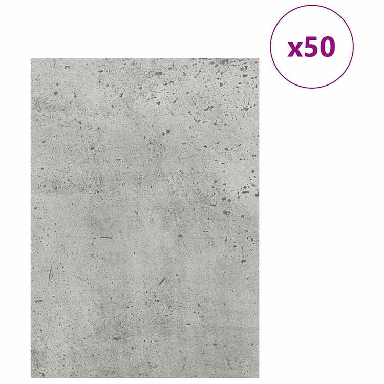 Vidaxx panneaux décoratifs 50 pcs gris béton 30 x 42 x 0,27 cm bois d'ingénierie