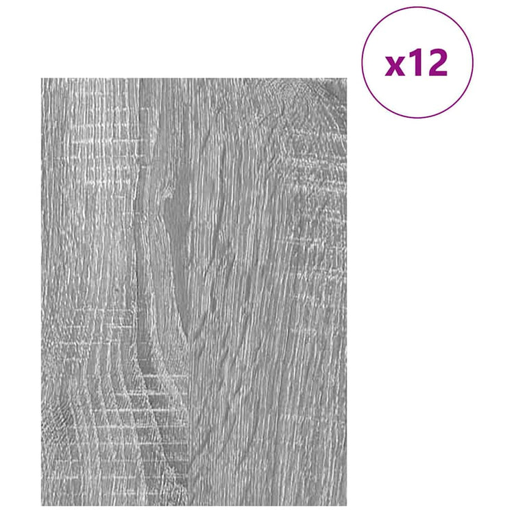 Vidaxx panneaux décoratifs 12 pcs gris sonoma 30 x 42 x 0,27 cm bois d'ingénierie
