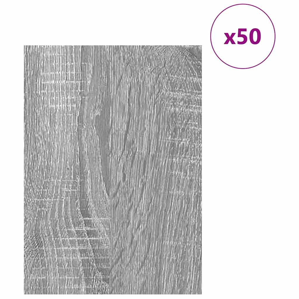 Vidaxx panneaux décoratifs 50 pcs gris sonoma 30 x 42 x 0,27 cm bois d'ingénierie