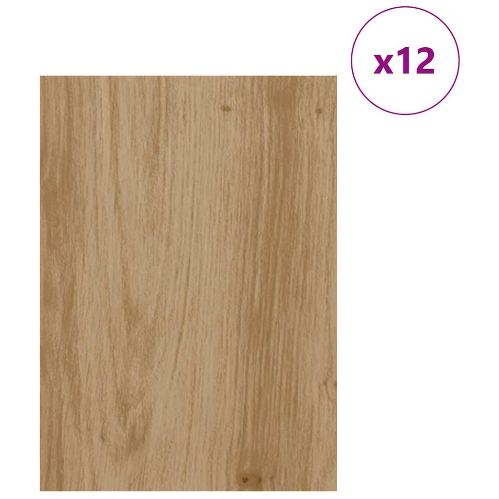 Vidaxx panneaux décoratifs 12 pcs chêne artisanal 30 x 42 x 0,27 cm