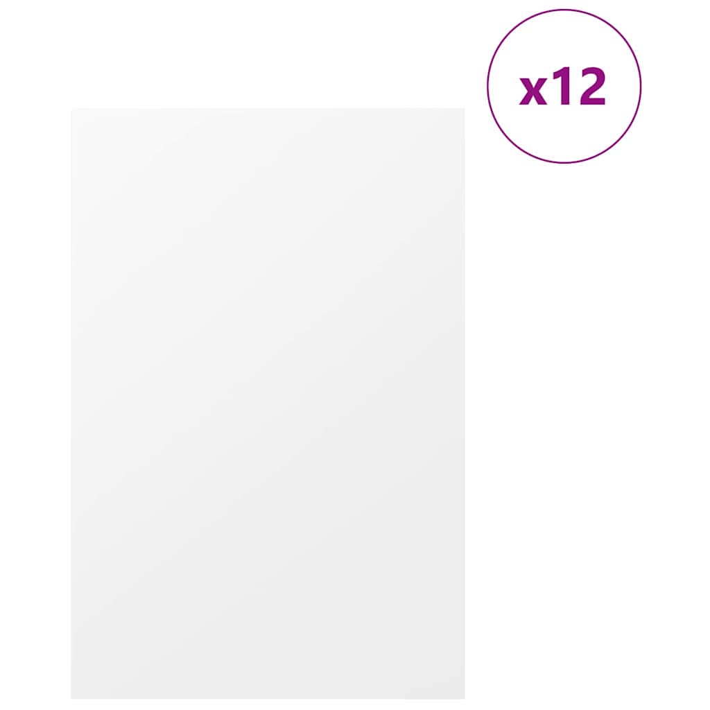 Vidaxx panneaux décoratifs 12 pcs blanc 40 x 60 x 0,27 cm bois d'ingénierie