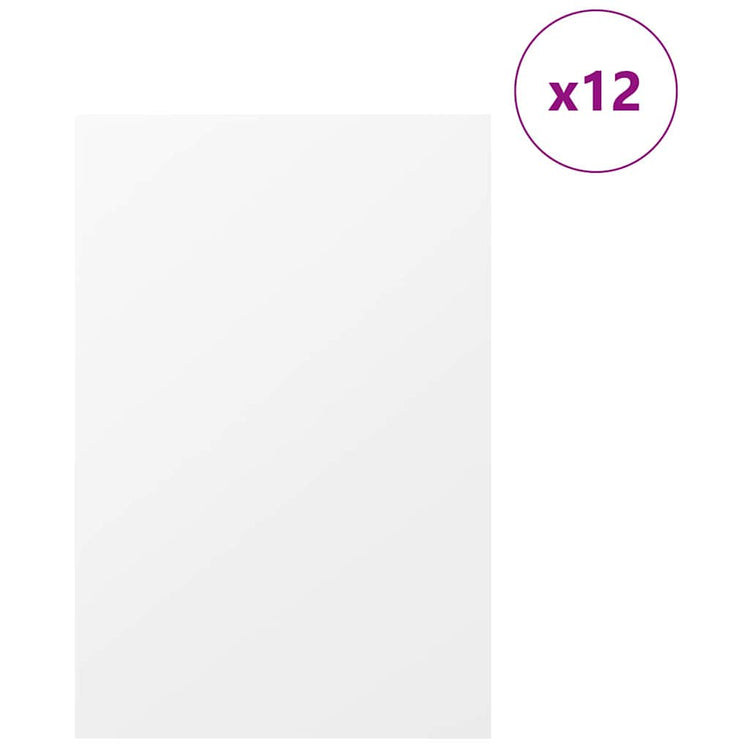 Vidaxx panneaux décoratifs 12 pcs blanc 40 x 60 x 0,27 cm bois d'ingénierie