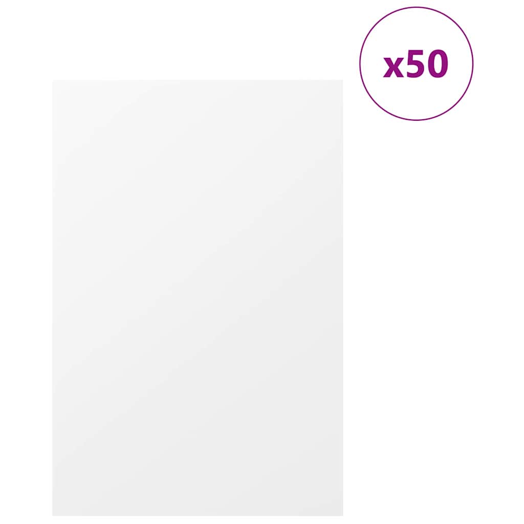 Vidaxx panneaux décoratifs 50 pcs blanc 40 x 60 x 0,27 cm bois d'ingénierie