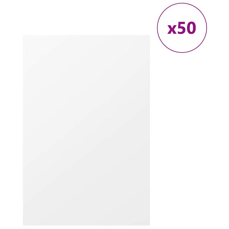 Vidaxx panneaux décoratifs 50 pcs blanc 40 x 60 x 0,27 cm bois d'ingénierie