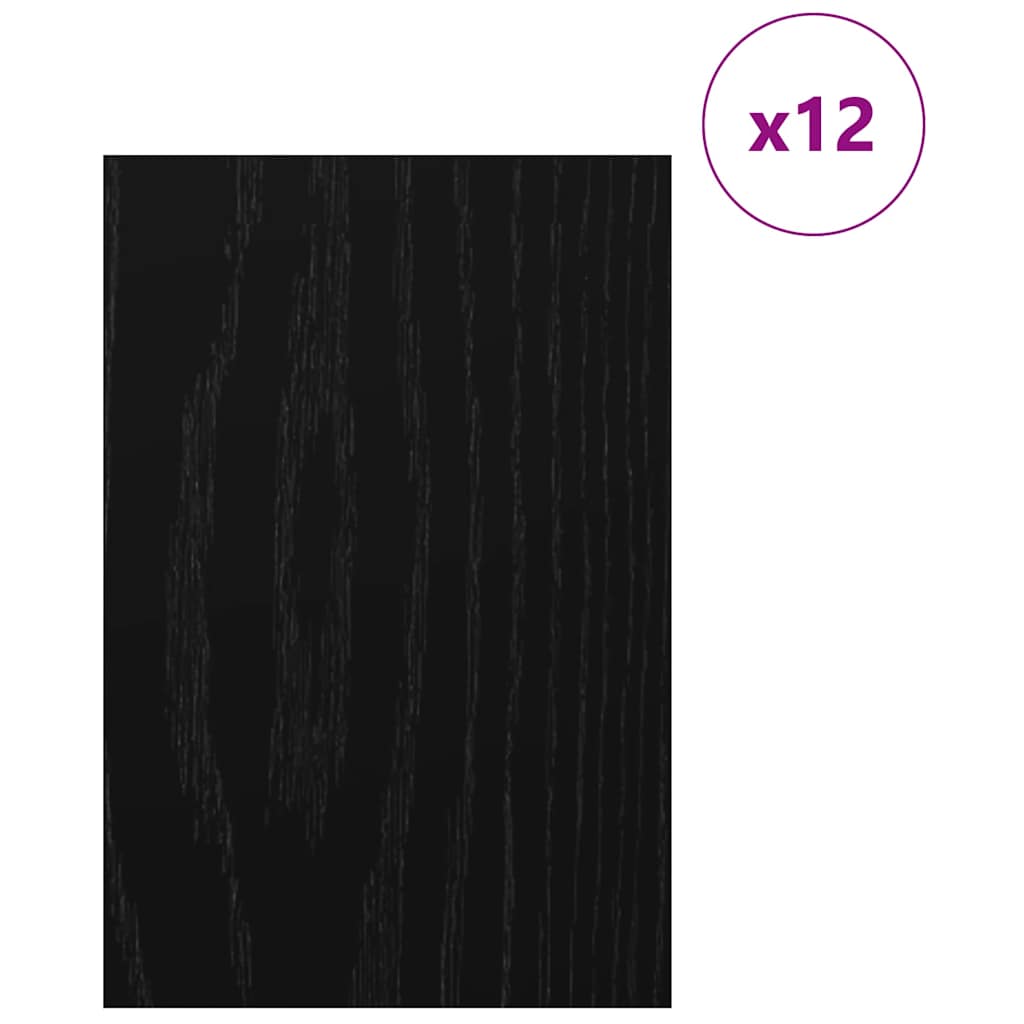 Vidaxx panneaux décoratifs 12 pcs chêne noir 40 x 60 x 0,27 cm bois d'ingénierie