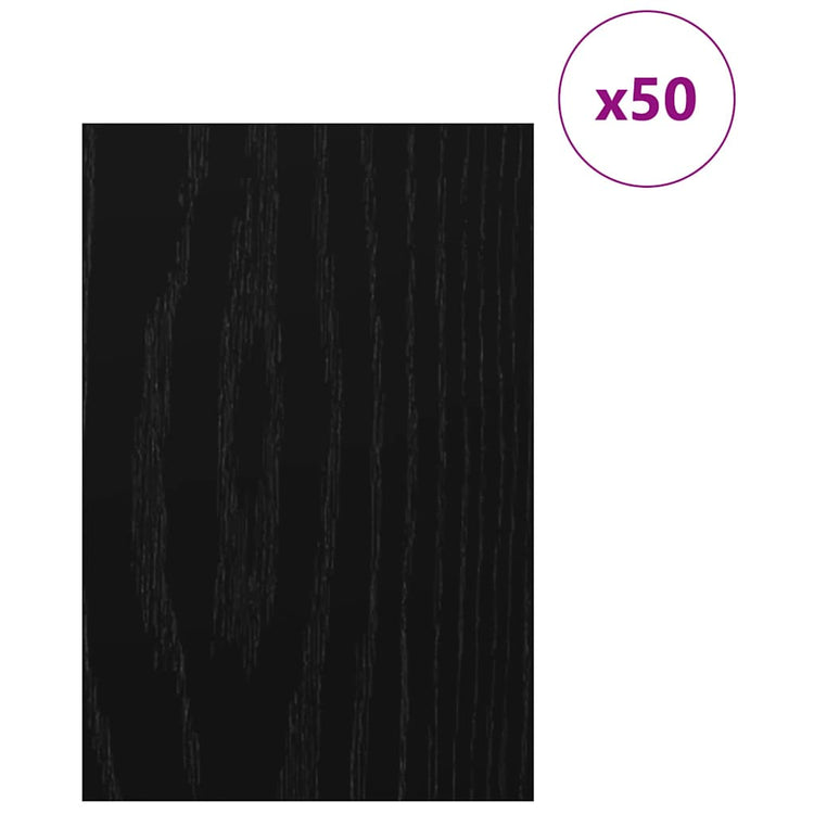 Vidaxx panneaux décoratifs 50 pcs chêne noir 40 x 60 x 0,27 cm bois d'ingénierie