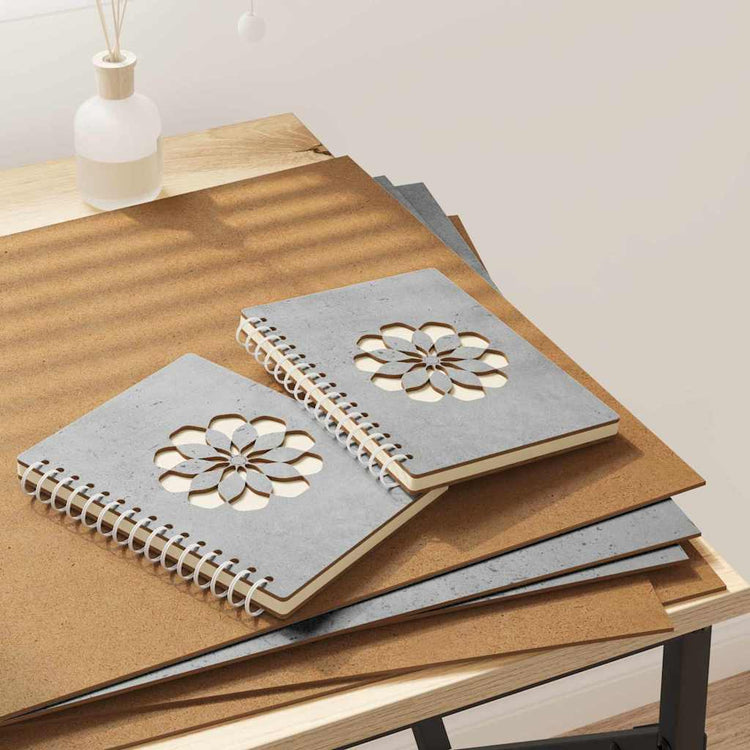 Vidaxx panneaux décoratifs 12 pcs gris béton 40 x 60 x 0,27 cm bois d'ingénierie