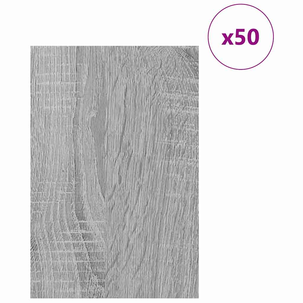 Vidaxx panneaux décoratifs 50 pcs gris sonoma 40 x 60 x 0,27 cm bois d'ingénierie