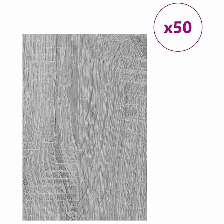 Vidaxx panneaux décoratifs 50 pcs gris sonoma 40 x 60 x 0,27 cm bois d'ingénierie