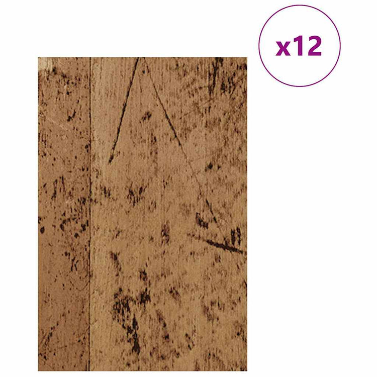 Vidaxx panneaux décoratifs 12 pcs vieux bois 40 x 60 x 0,27 cm bois d'ingénierie