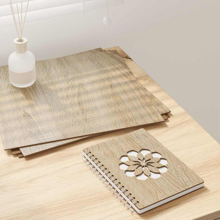 Vidaxx panneaux décoratifs 12 pcs chêne sonoma 30 x 30 x 0,27 cm bois d'ingénierie