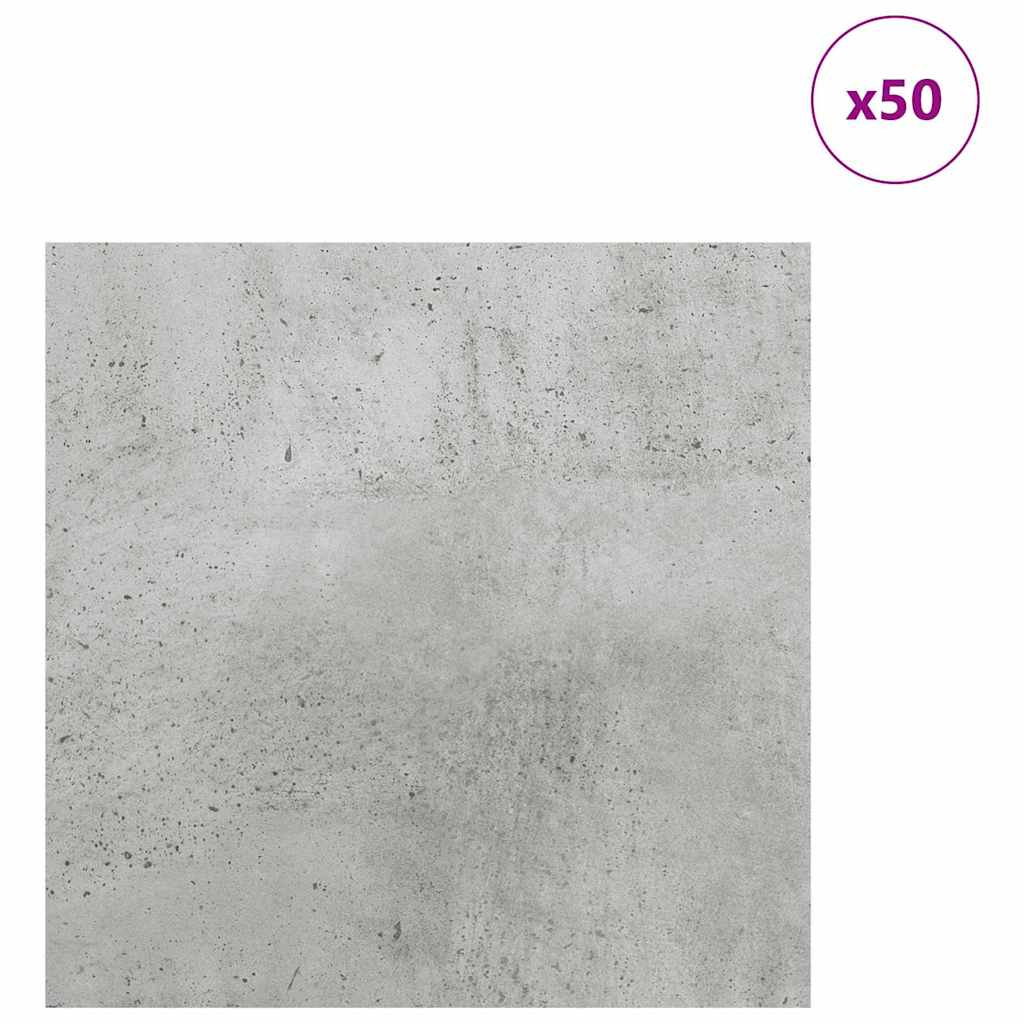 Vidaxx panneaux décoratifs 50 pcs gris béton 30 x 30 x 0,27 cm bois d'ingénierie