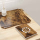 Panneaux décoratifs Vidaxx 50 pcs chêne fumé 30 x 30 x 0,27 cm