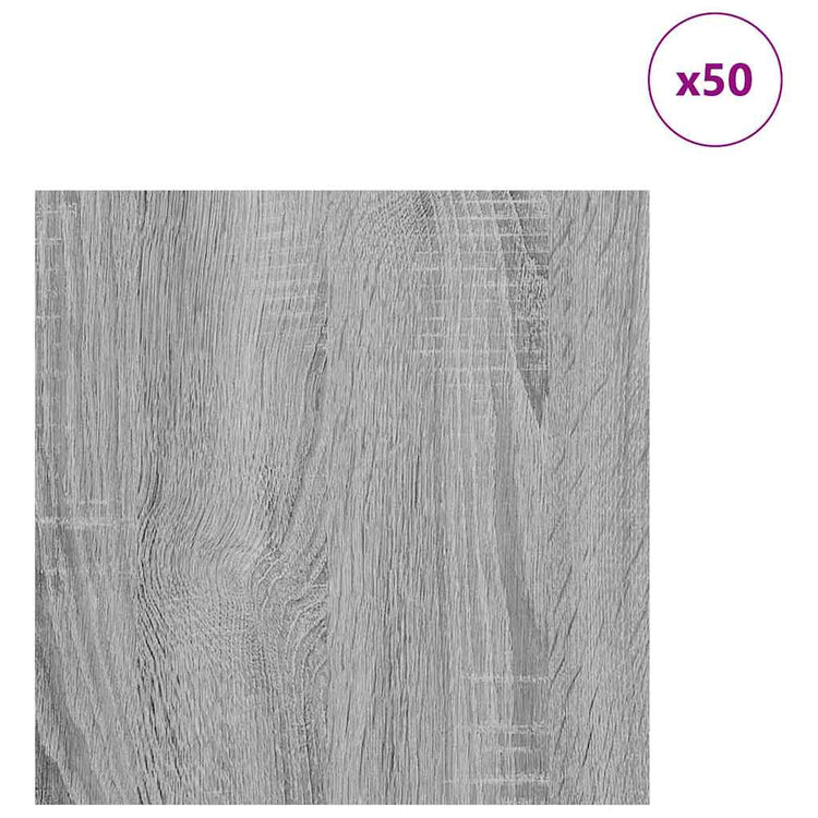 Vidaxx panneaux décoratifs 50 pcs gris sonoma 30 x 30 x 0,27 cm bois d'ingénierie