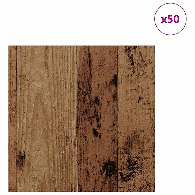 Vidaxx panneaux décoratifs 50 pcs vieux bois 30 x 30 x 0,27 cm bois d'ingénierie