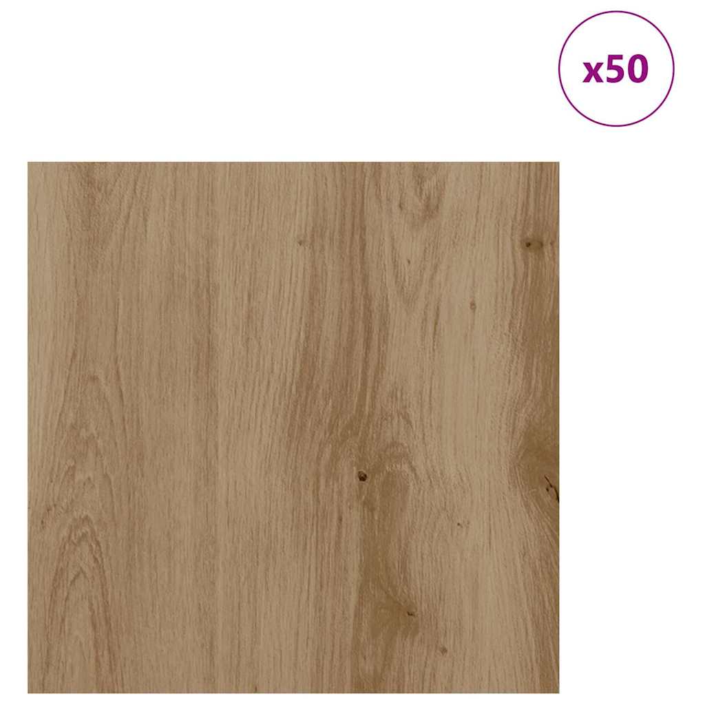 Panneaux décoratifs Vidaxx 50 pcs chêne artisanal 30 x 30 x 0,27 cm