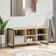 Vidaxl meuble à chaussures avec rangement sonoma 60 x 35 x 44 cm bois d'ingénierie