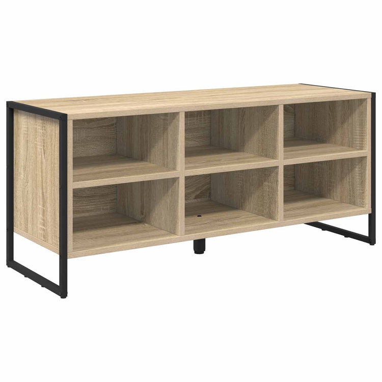 Vidaxl meuble à chaussures avec rangement sonoma 60 x 35 x 44 cm bois d'ingénierie