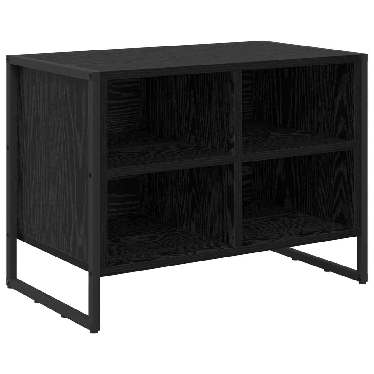 VidaXL armoire à chaussures chêne noir 60 x 35 x 44 cm bois fini