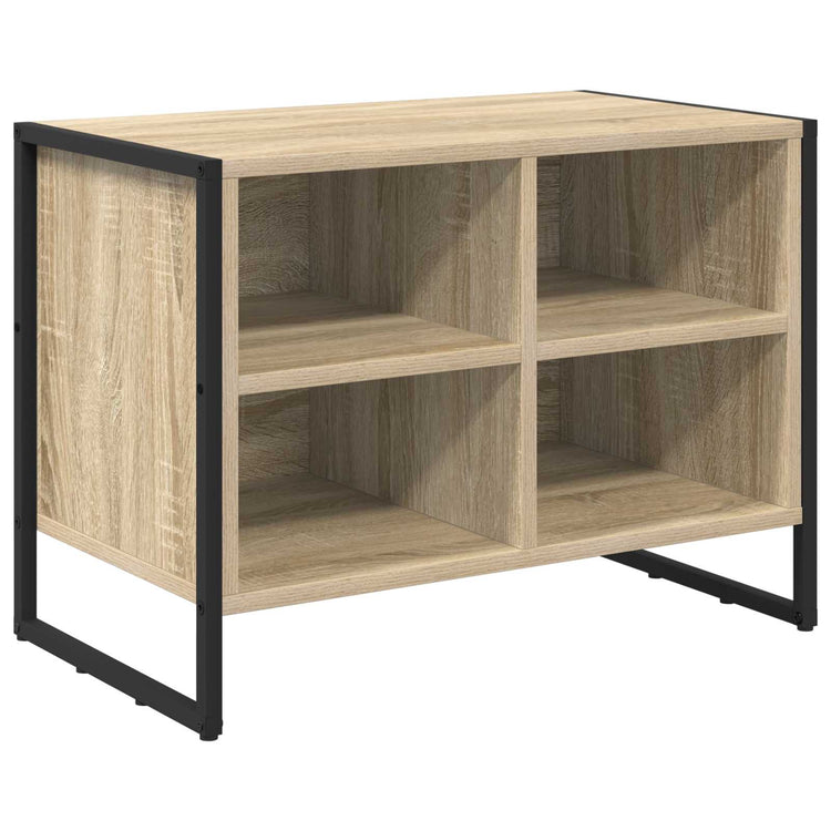 Vidaxl meuble à chaussures avec rangement sonoma 60 x 35 x 44 cm bois d'ingénierie